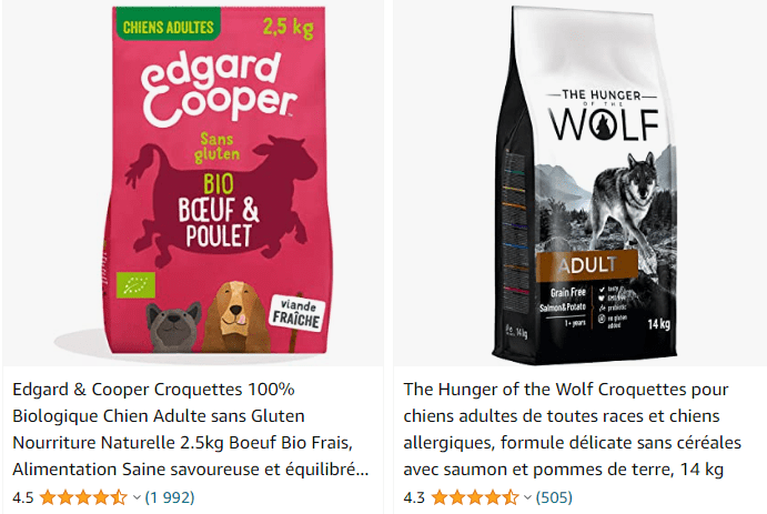 Croquettes 100% Biologique Chien Adulte sans Gluten Nourriture Naturelle 2.5kg Boeuf Bio Frais, Alimentation Saine savoureuse et équilibrée, Protéines de qualité supérieure